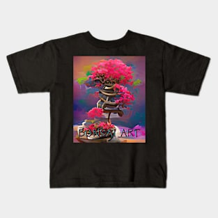 Bonsai Art, Colorful Algoart Kids T-Shirt